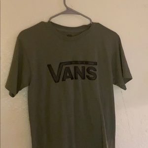 Vanz olive green Tee sz small (Mens)